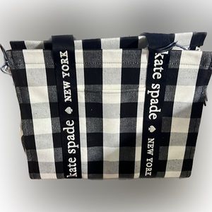 Kate spade gingham tote NWT